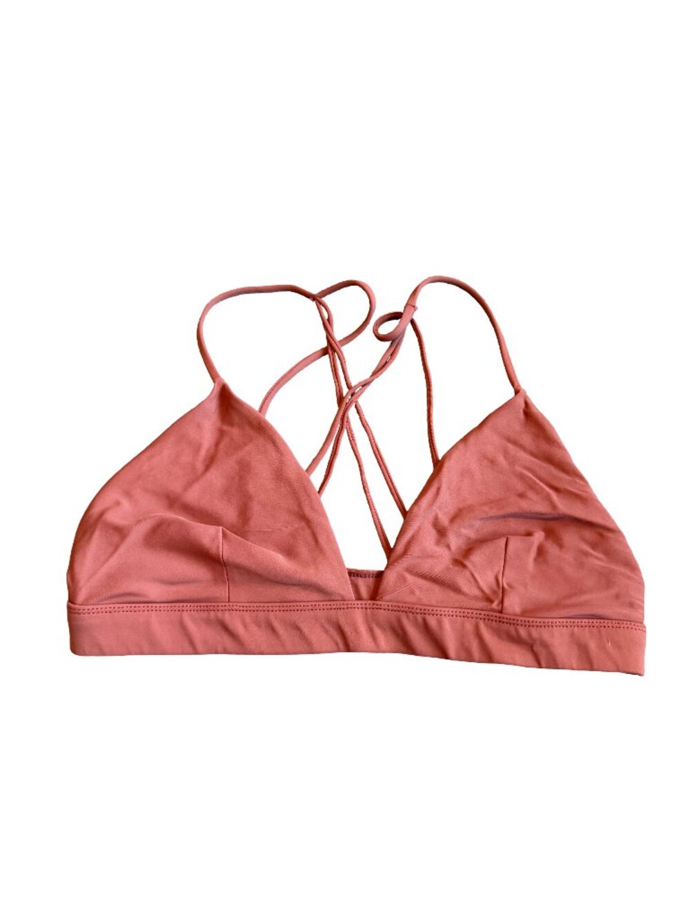 Acacia Swimwear Terracotta Pull-On Bikini Top Swimsuit Swim Suit Size XL Women's